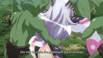 Goblin slayer Sexo com Goblin Girl de pele verde gemendo pesado 