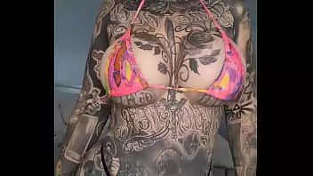 Taylor Shully try on transparent Experimente o Micro Bikini Sheer Haul 